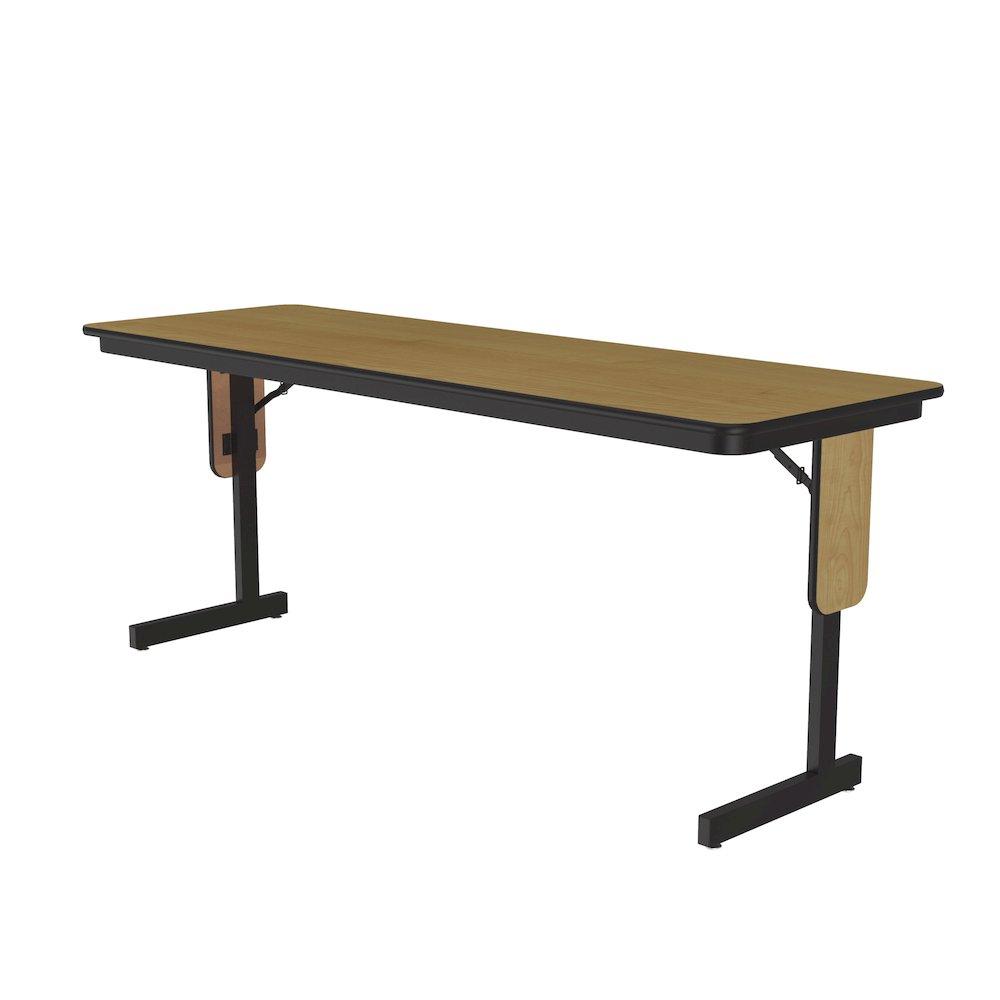 Deluxe High-Pressure Folding Seminar Table with Panel Leg 24x60". Picture 7