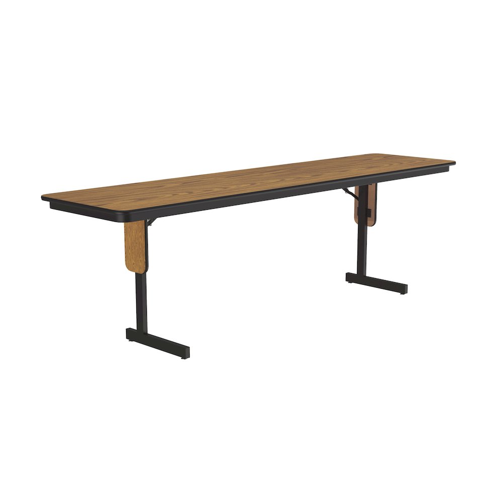 Deluxe High-Pressure Folding Seminar Table with Panel Leg 24x96". Picture 10