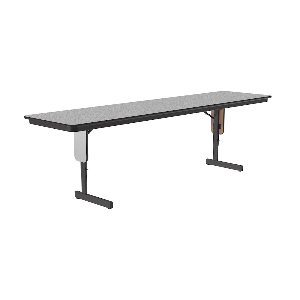 Adjustable Height Deluxe High-Pressure Folding Table with Panel Leg 24x96. Picture 1