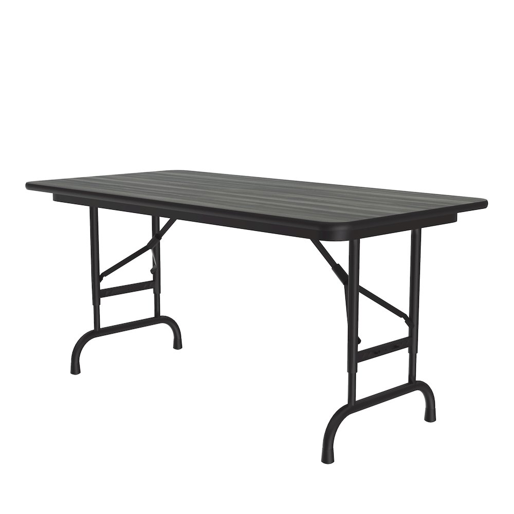 Adjustable Height High Pressure Top Folding Table 24x48". Picture 1