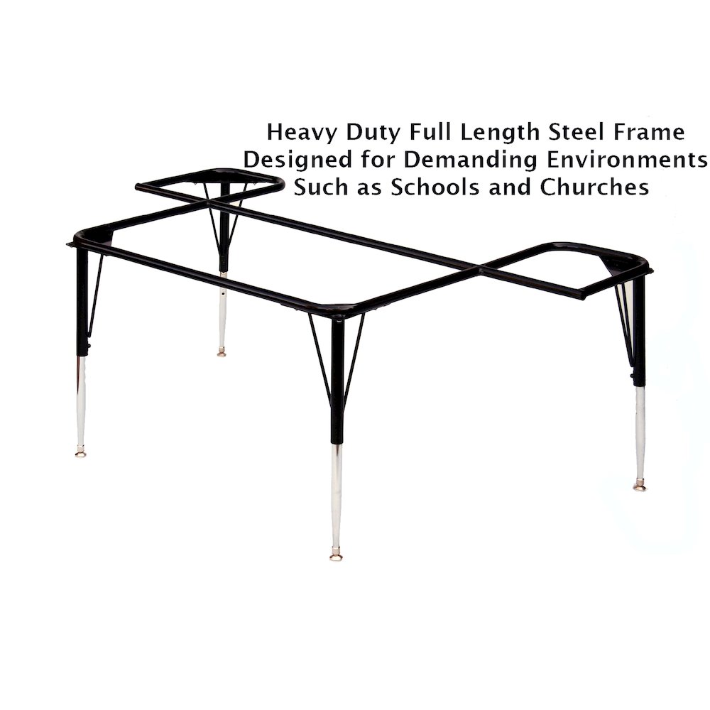 Commercial Blow-Molded Plastic Top Activity Tables 48x72". Picture 6