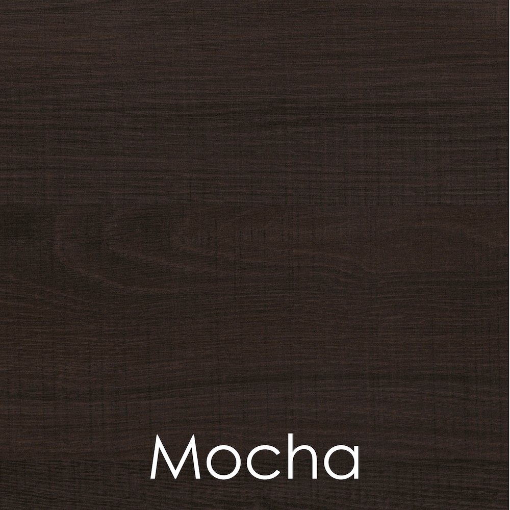 Curve Reception Desk Solid, Mocha. Picture 13