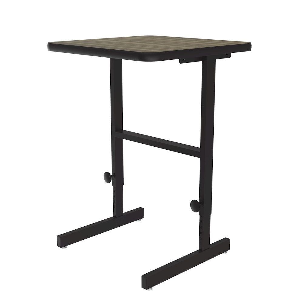 High-Pressure Laminate Top Adjustable Standing  Height Work Station 20x24. Picture 1
