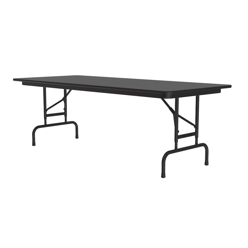 Adjustable Height Econoline Melamine Top Folding Table 30x60". Picture 2