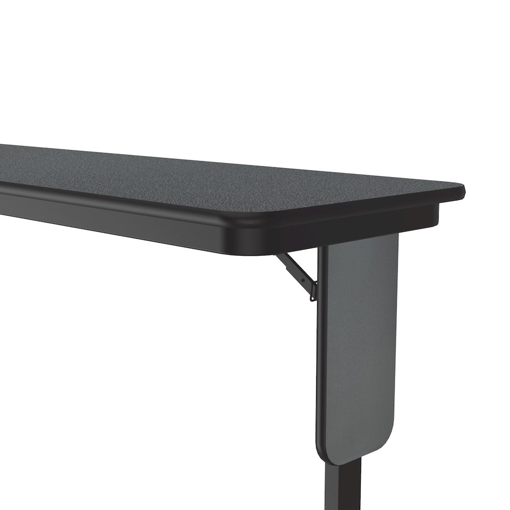 Deluxe High-Pressure Folding Seminar Table with Panel Leg 18x60". Picture 9