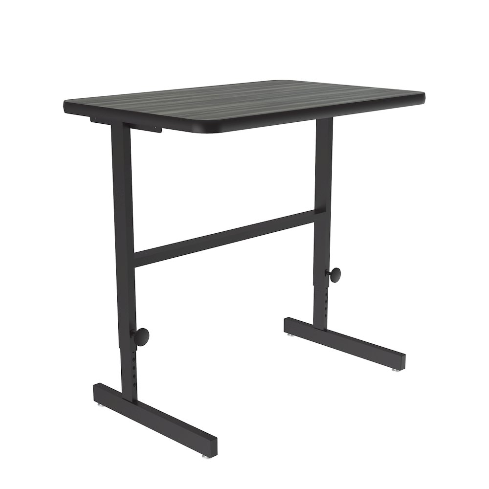 High-Pressure Laminate Top Adjustable Standing  Height Work Station 24x36. Picture 8