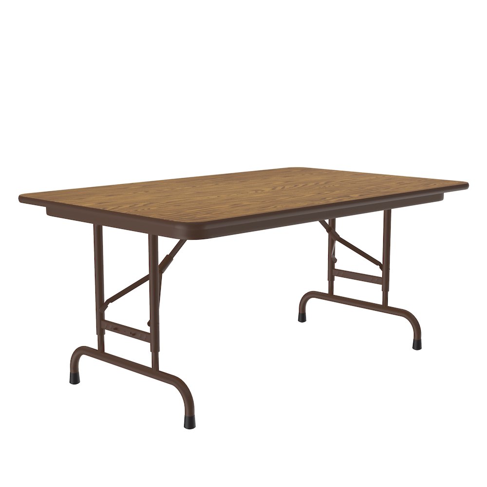 Adjustable Height Econoline Melamine Top Folding Table 30x48". Picture 6