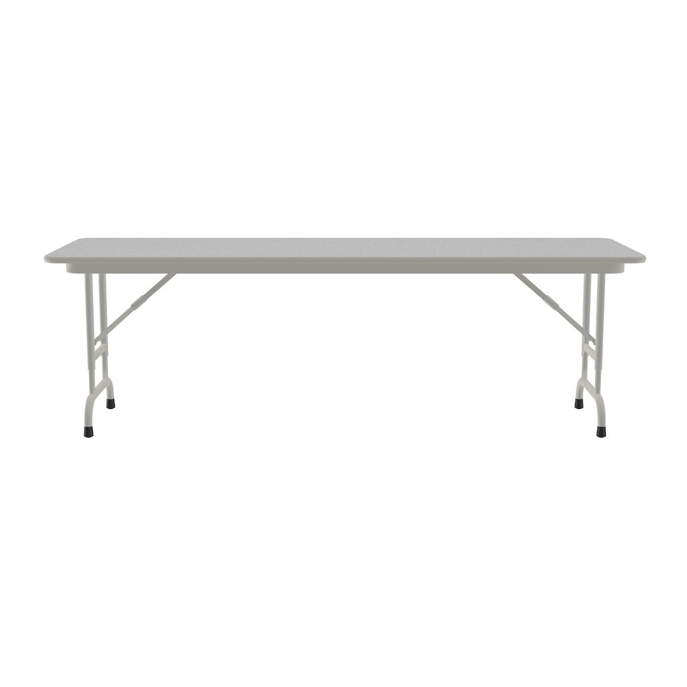 Adjustable Height Econoline Melamine Top Folding Table 24x60". Picture 5