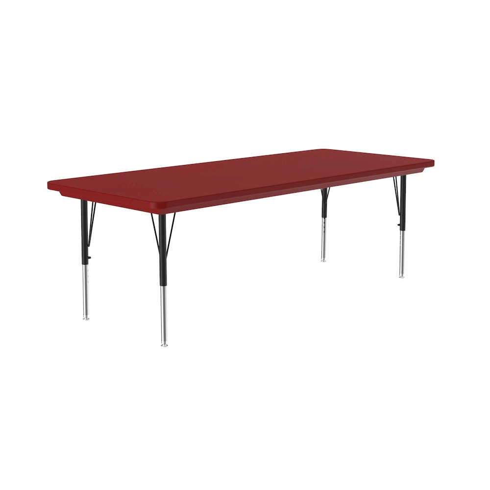 Commercial Blow-Molded Plastic Top Activity Tables 30x72". Picture 1