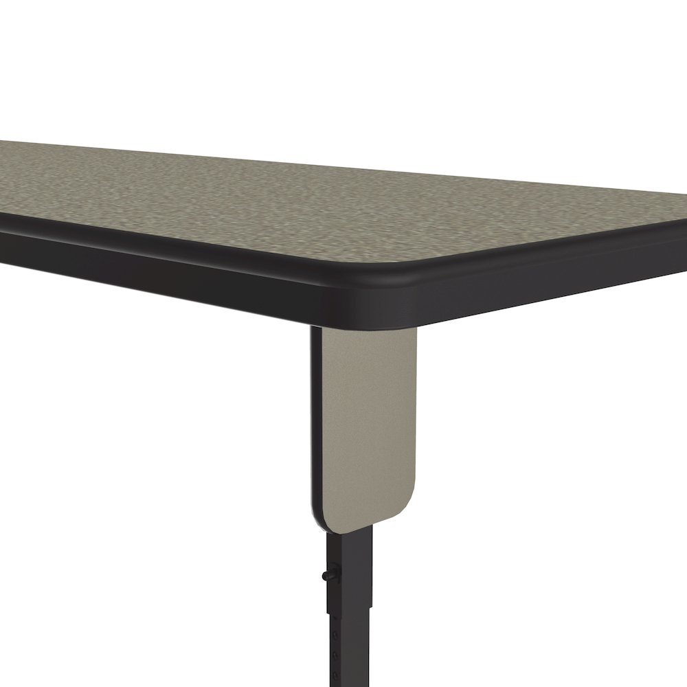 Adjustable Height Deluxe High-Pressure Folding Table with Panel Leg 24x96. Picture 5