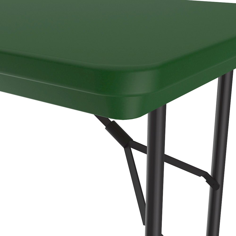 Commercial Blow-Molded Plastic Folding Table 24x48". Picture 9