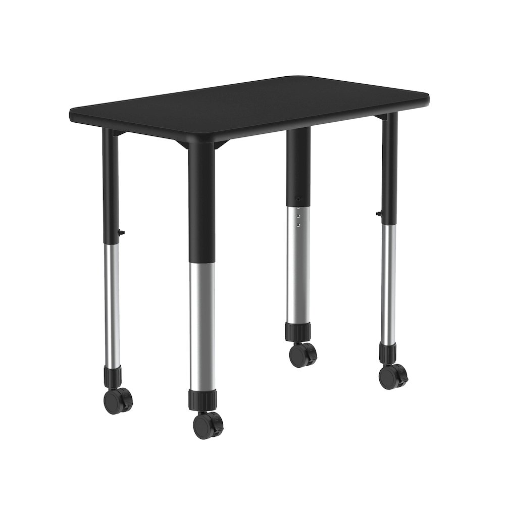 Commercial Lamiante Top Collaborative Desk with Casters 34x20". Picture 12