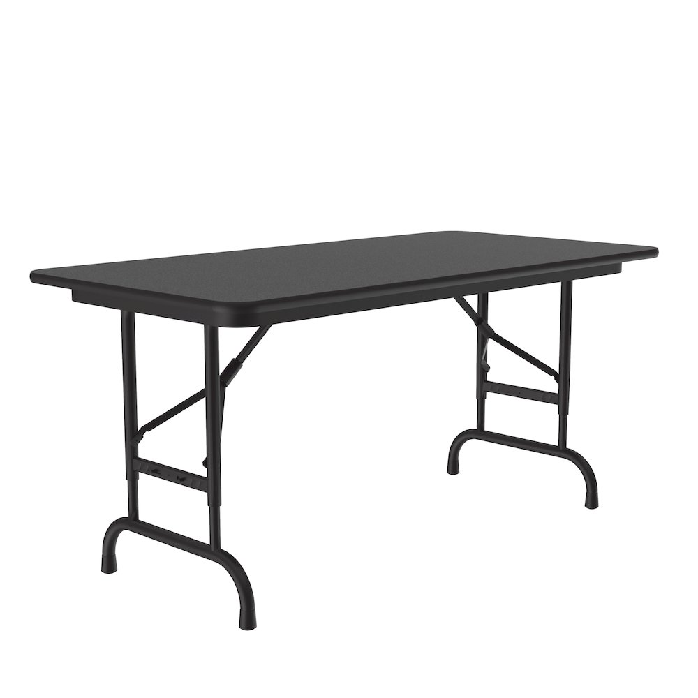 Adjustable Height Econoline Melamine Top Folding Table 24x48". Picture 1