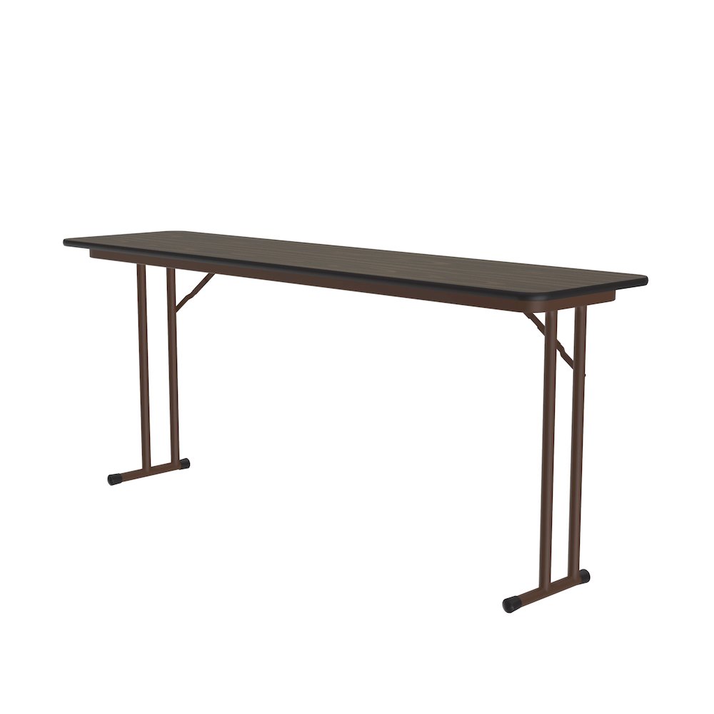 Commercial Laminate Folding Seminar Table with Off-Set Leg 18x96". Picture 10