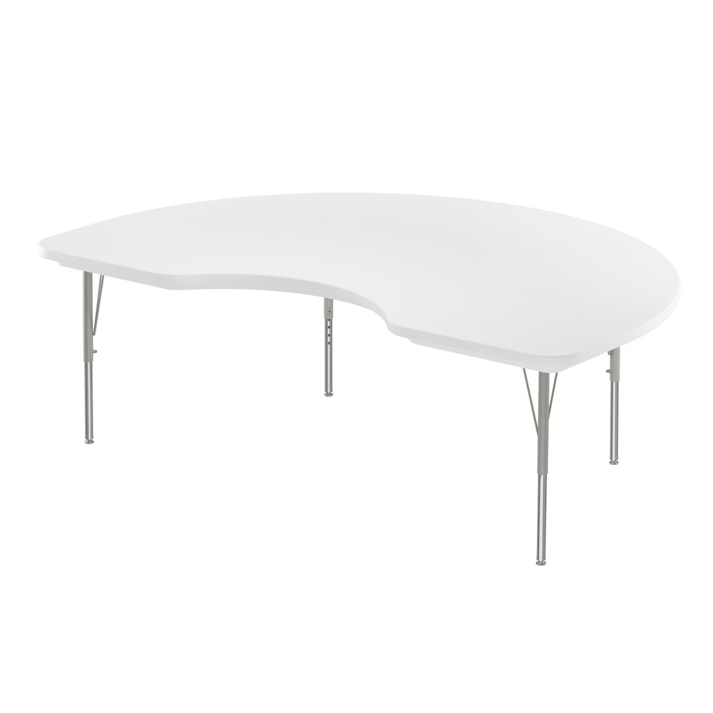 Commercial Blow-Molded Plastic Top Activity Tables 48x72". Picture 1