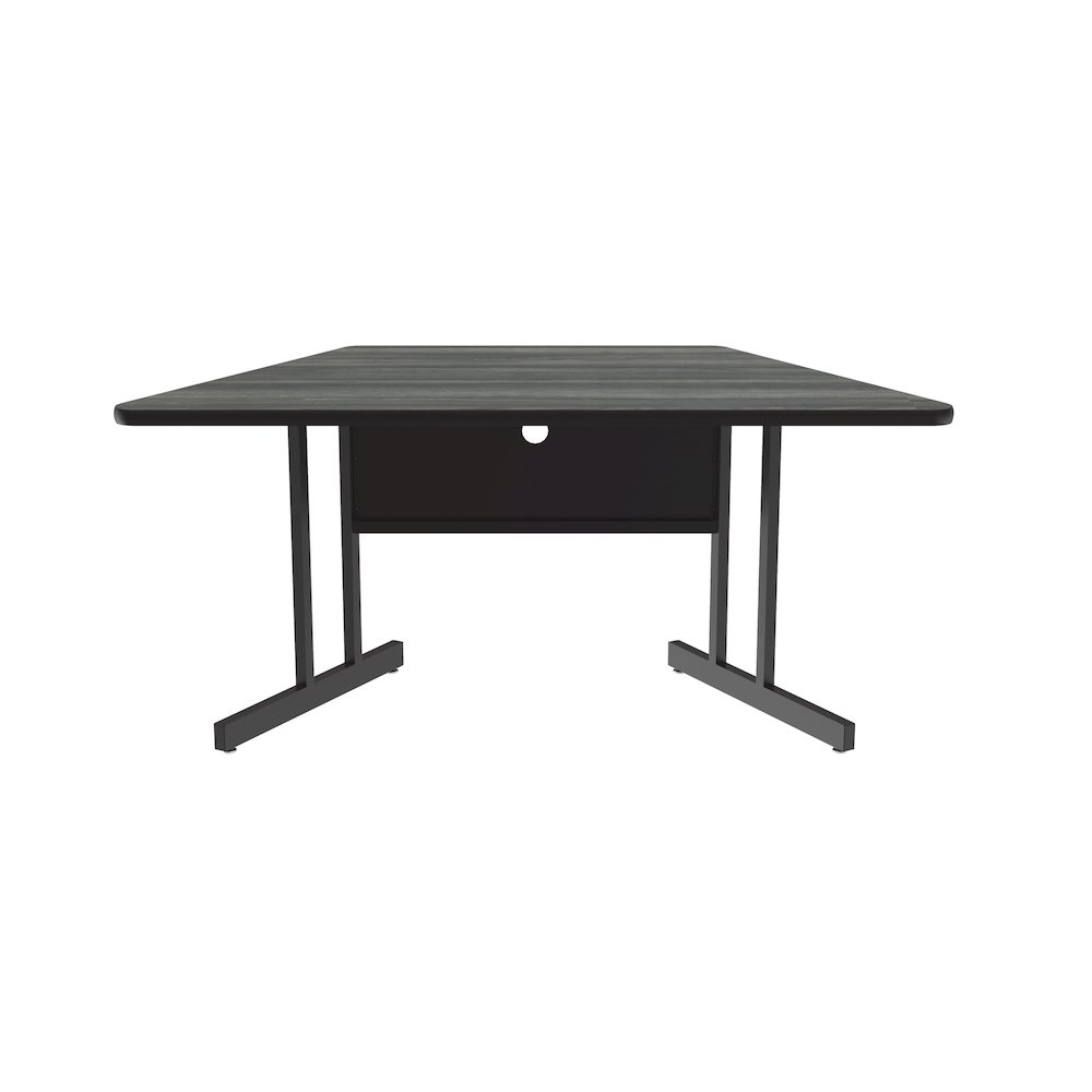 Keyboard Height High-Pressure Top Trapezoid Computer/Student Desk 30x60. Picture 1