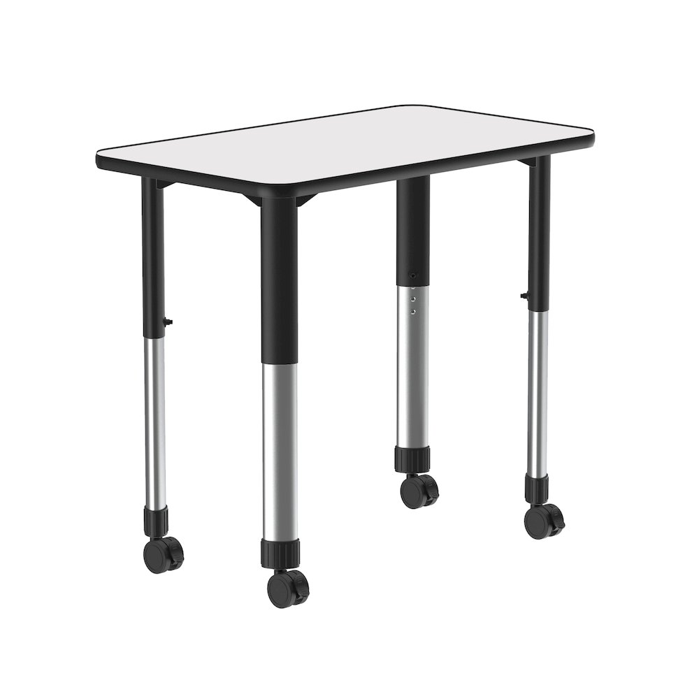 Markerboard-Dry Erase High Pressure Collaborative Desk with Casters 34x20". Picture 6