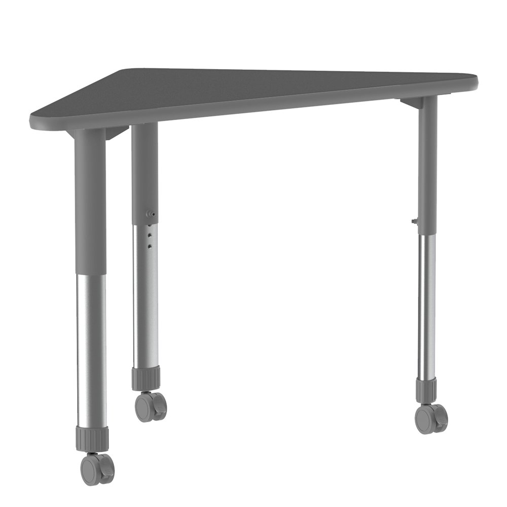 Commercial Lamiante Top Collaborative Desk with Casters 41x23". Picture 7