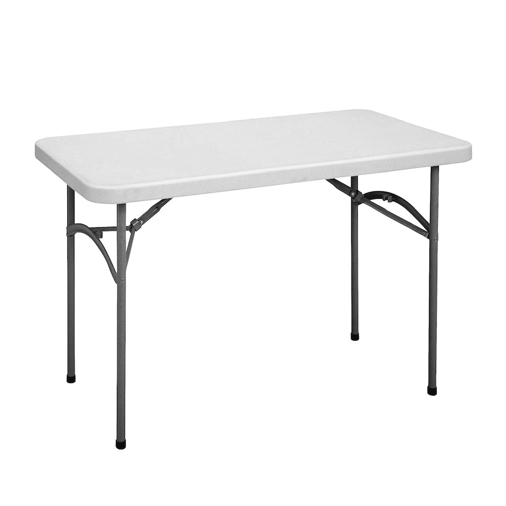 Economy Blow-Molded Plastic Folding Table 24x48". Picture 2