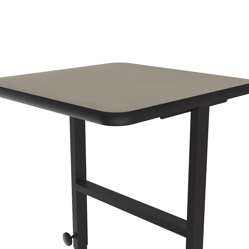 High-Pressure Laminate Top Adjustable Standing  Height Work Station 20x24. Picture 11