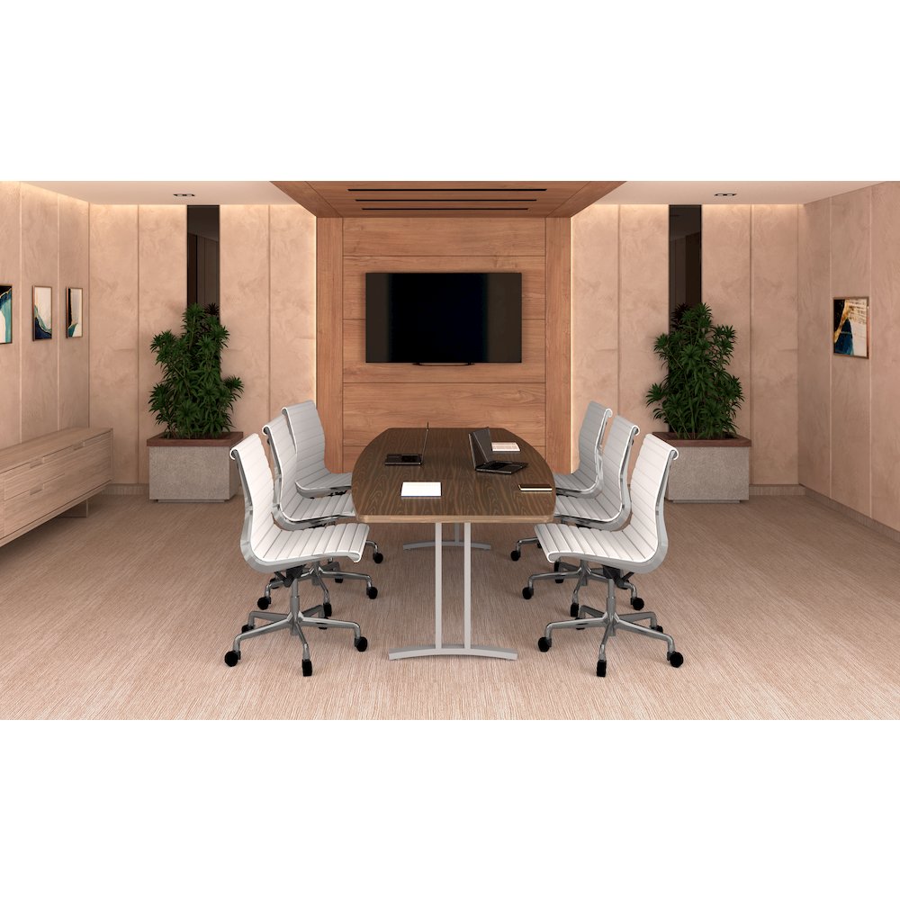 Deluxe High-PressureCurvature Collection Executive Desk / Table 30x72". Picture 15