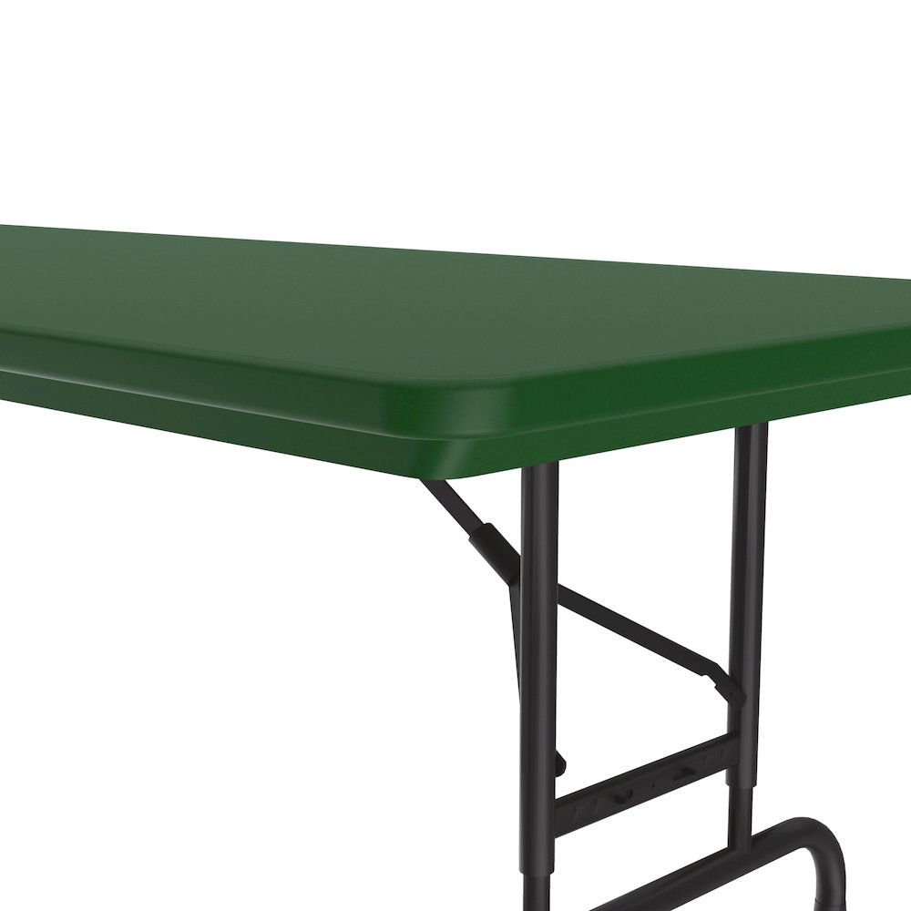 Adjustable Height Commercial Blow-Molded Plastic Folding Table 30x72". Picture 6