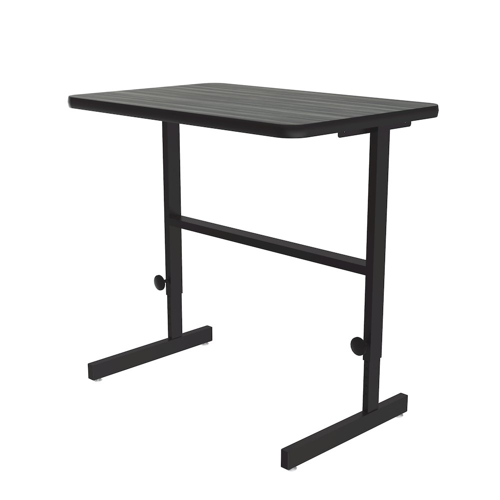 High-Pressure Laminate Top Adjustable Standing  Height Work Station 24x36. Picture 1