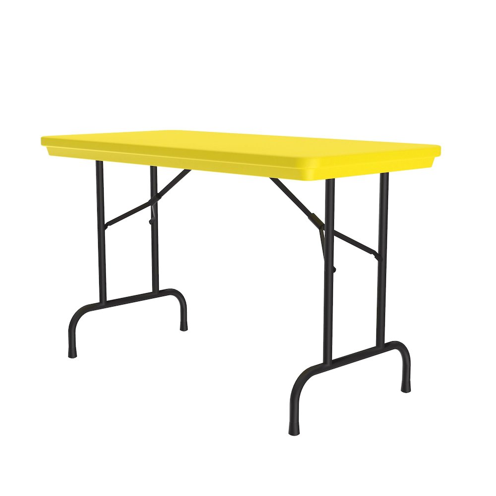 Commercial Blow-Molded Plastic Folding Table 24x48". Picture 9