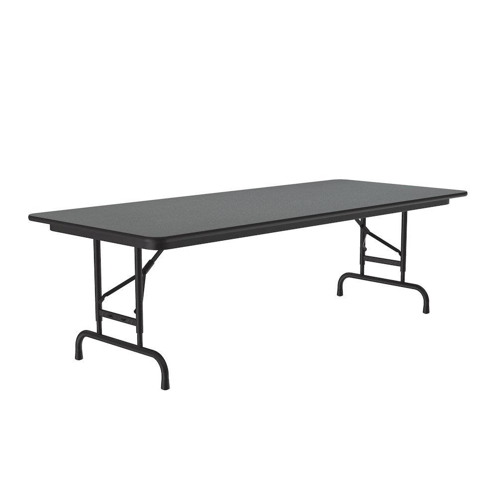 Adjustable Height High Pressure Top Folding Table 30x60". Picture 3
