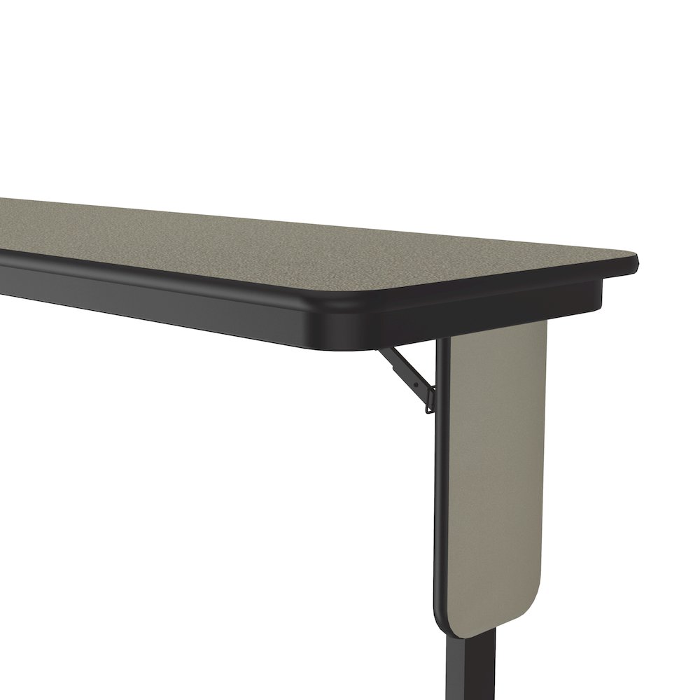 Deluxe High-Pressure Folding Seminar Table with Panel Leg 18x72". Picture 9