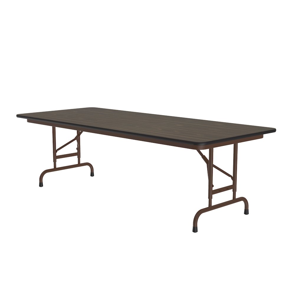 Adjustable Height Econoline Melamine Top Folding Table 30x72". Picture 1