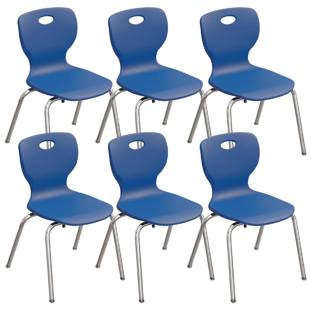 Classic 14" Stacking Student Chair (6pc). Picture 1
