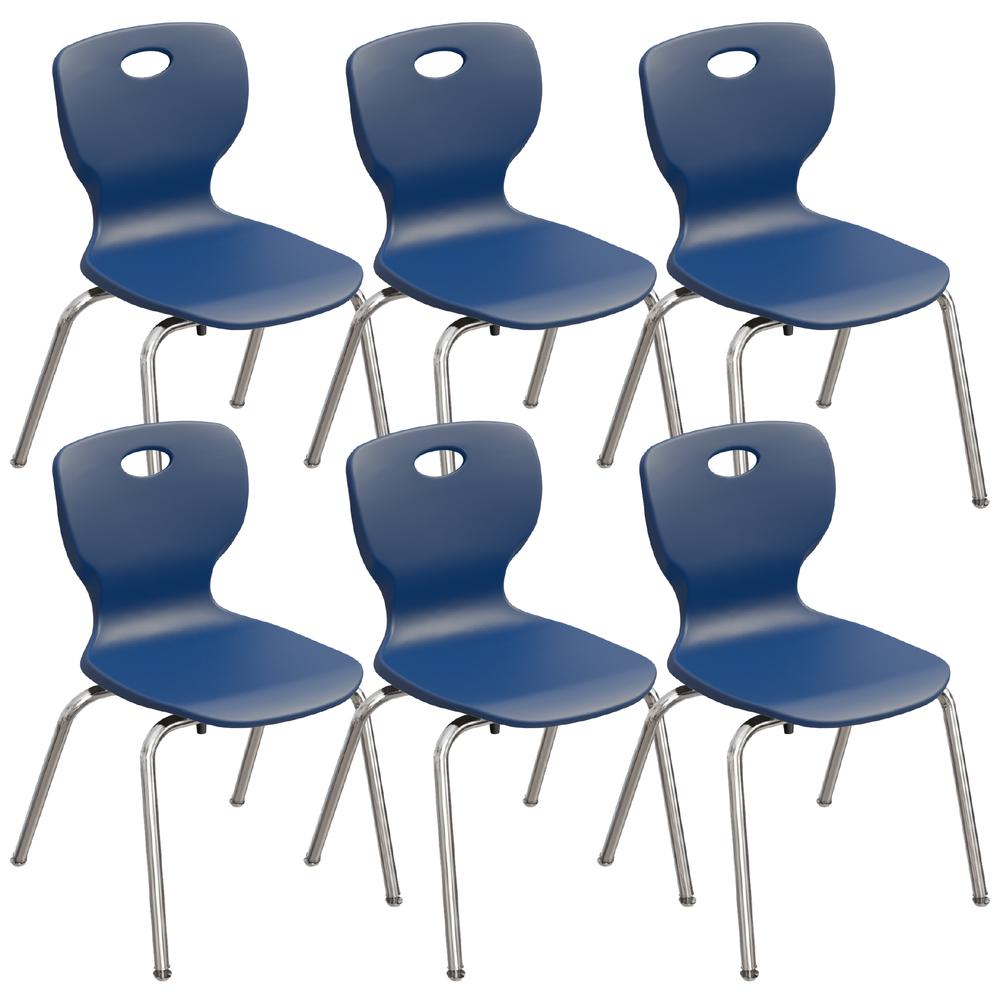 Classic 14" Stacking Student Chair (6pc). Picture 1