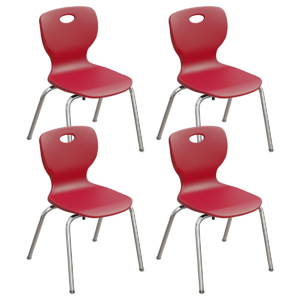 Classic 18" Stacking Student Chair (4pc). Picture 1