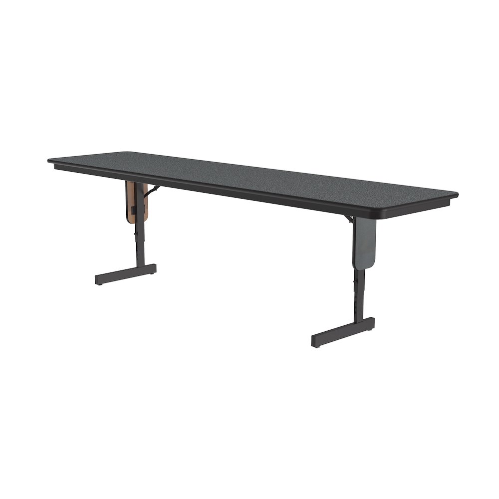 Adjustable Height Deluxe High-Pressure Folding Table with Panel Leg 24x60. Picture 1