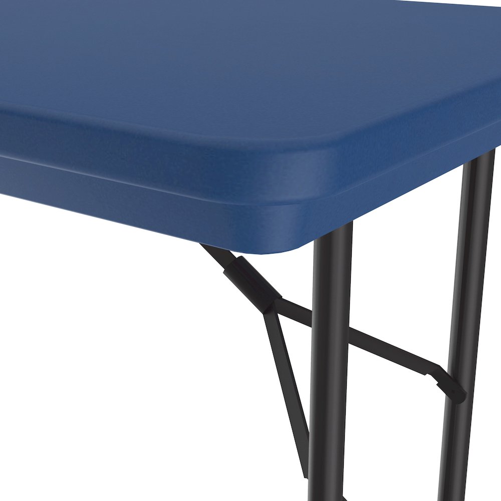 Commercial Blow-Molded Plastic Folding Table 24x48". Picture 10