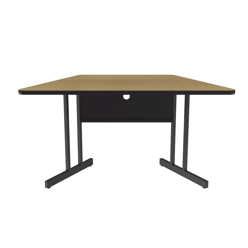 Desk Height Deluxe HIgh-Pressure Top Trapezoid Computer/Student Desks 30x60". Picture 1