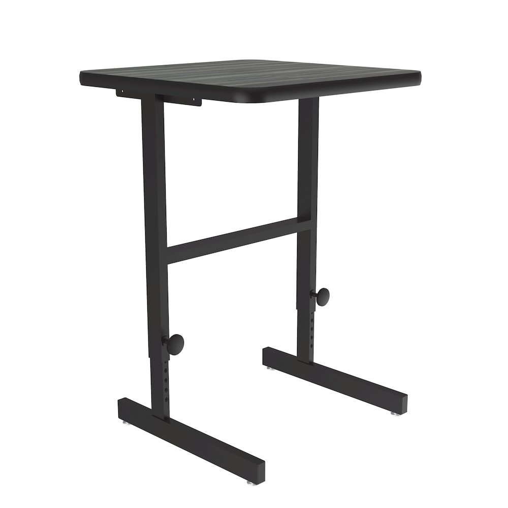 High-Pressure Laminate Top Adjustable Standing  Height Work Station 20x24. Picture 1
