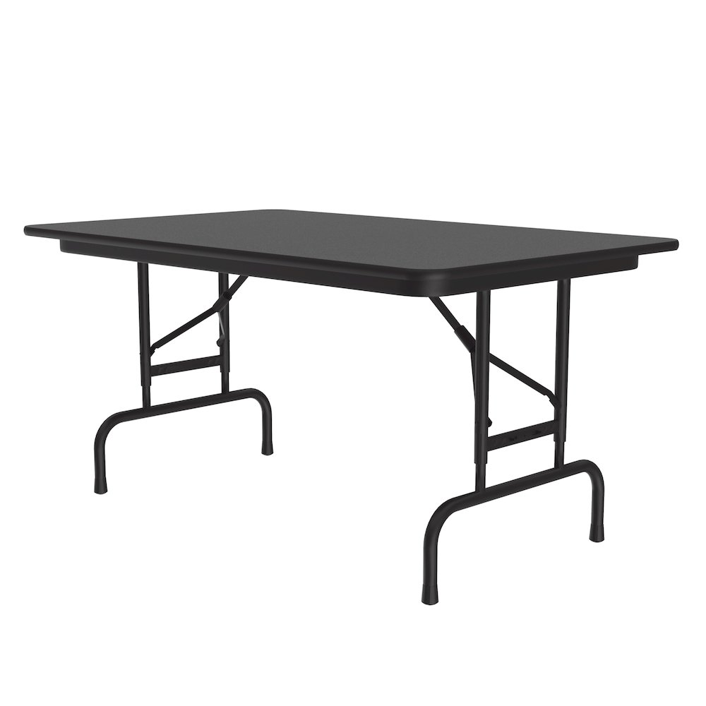 Adjustable Height Econoline Melamine Top Folding Table 30x48". Picture 1