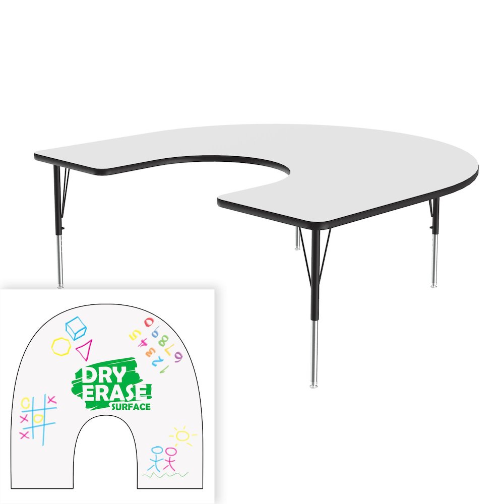 Markerboard-Dry Erase  Deluxe High Pressure TopActivity Tables 60x66". Picture 10