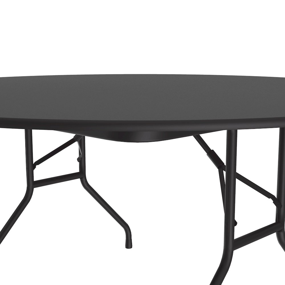 Deluxe High Pressure Top Folding Table 60x60". Picture 8