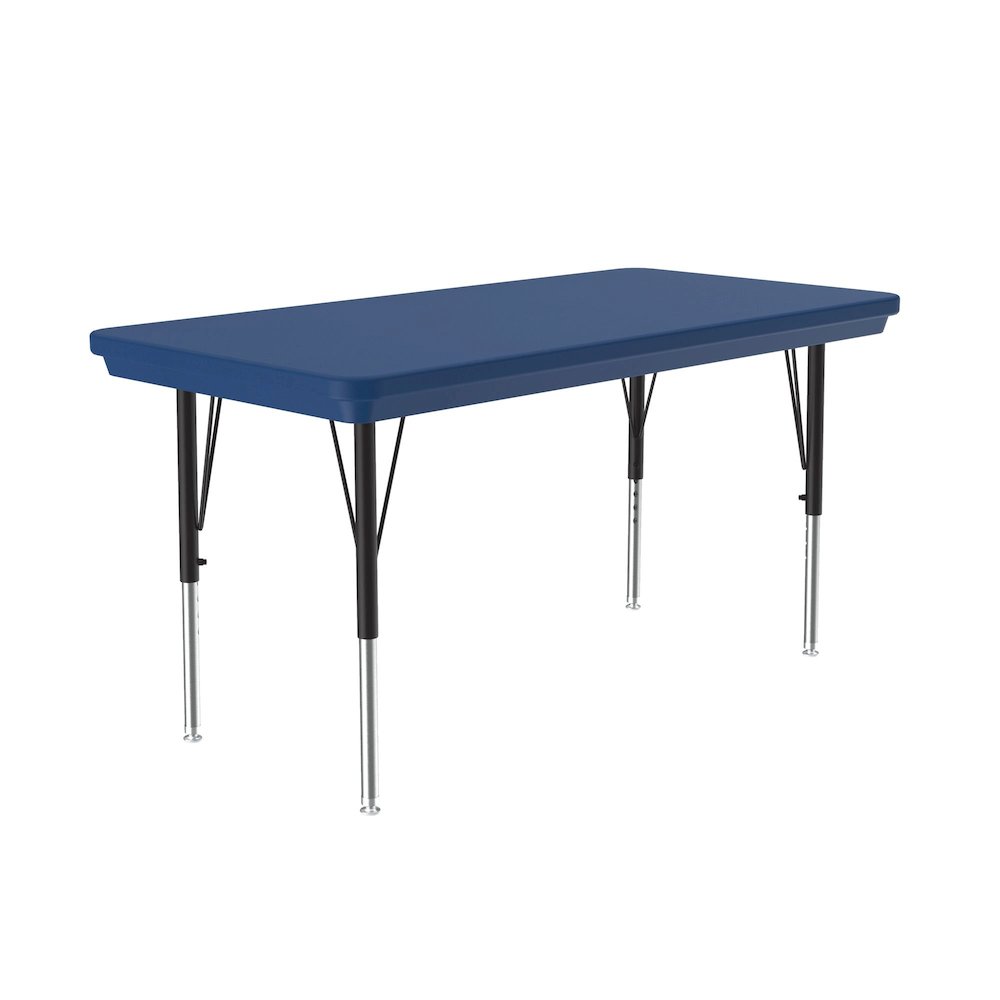 Commercial Blow-Molded Plastic Top Activity Tables 24x48". Picture 1