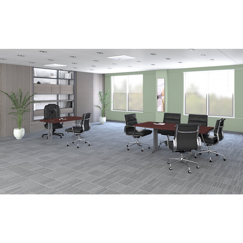 Deluxe High-PressureCurvature Collection Executive Desk / Table 30x72". Picture 16