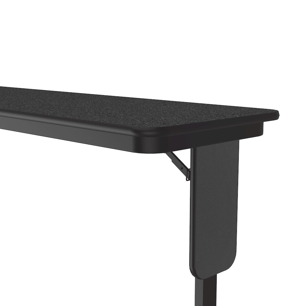 Deluxe High-Pressure Folding Seminar Table with Panel Leg 18x60". Picture 8