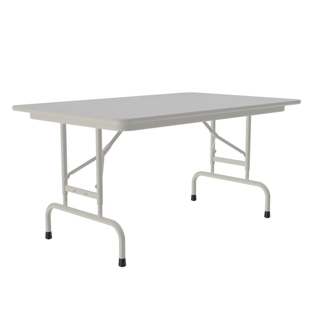Adjustable Height Econoline Melamine Top Folding Table 30x48". Picture 1