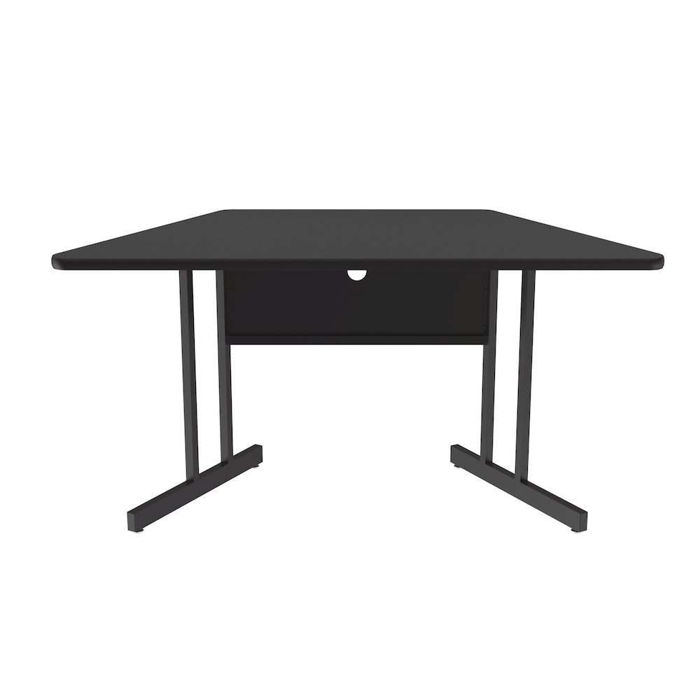 Desk Height Deluxe HIgh-Pressure Top Trapezoid Computer/Student Desks 30x60". Picture 1