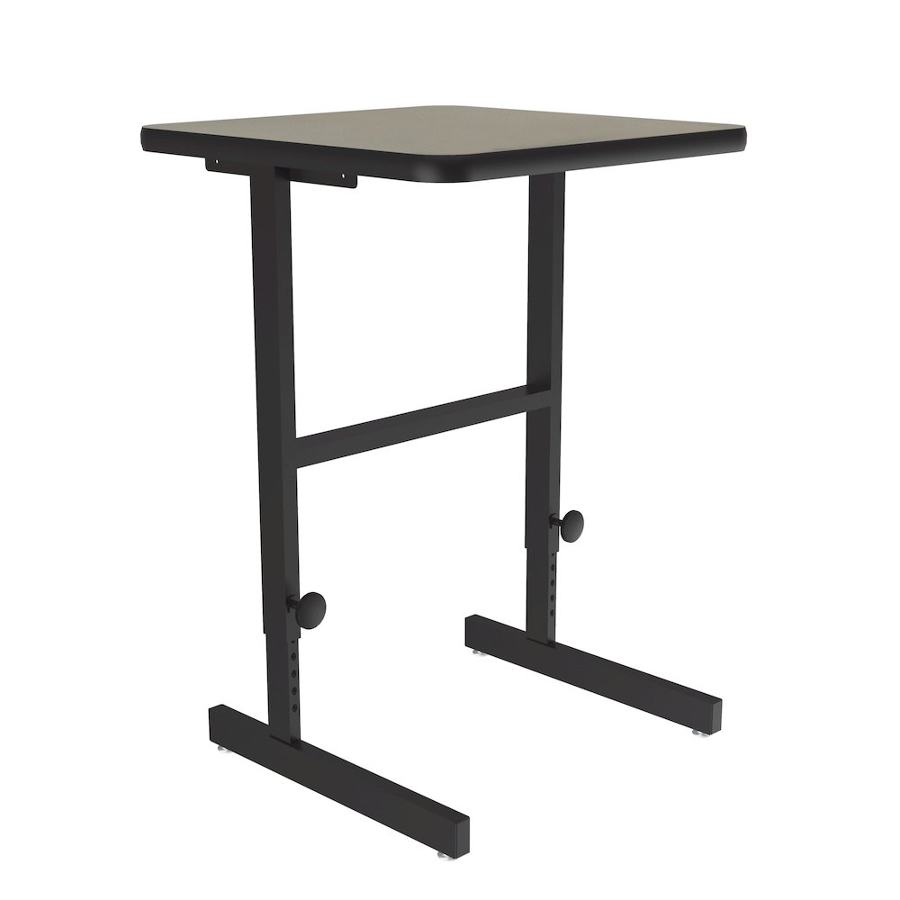 High-Pressure Laminate Top Adjustable Standing  Height Work Station 20x24. Picture 7