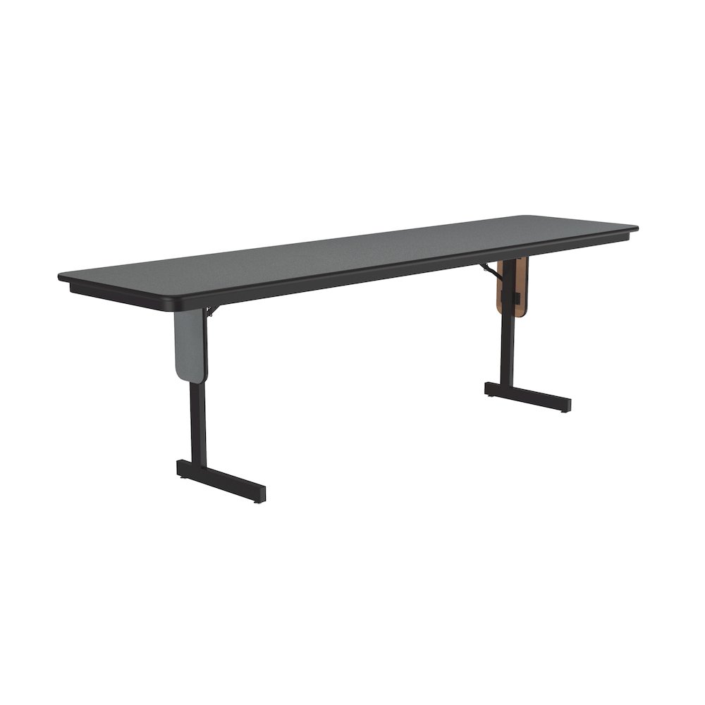 Deluxe High-Pressure Folding Seminar Table with Panel Leg 24x96". Picture 1