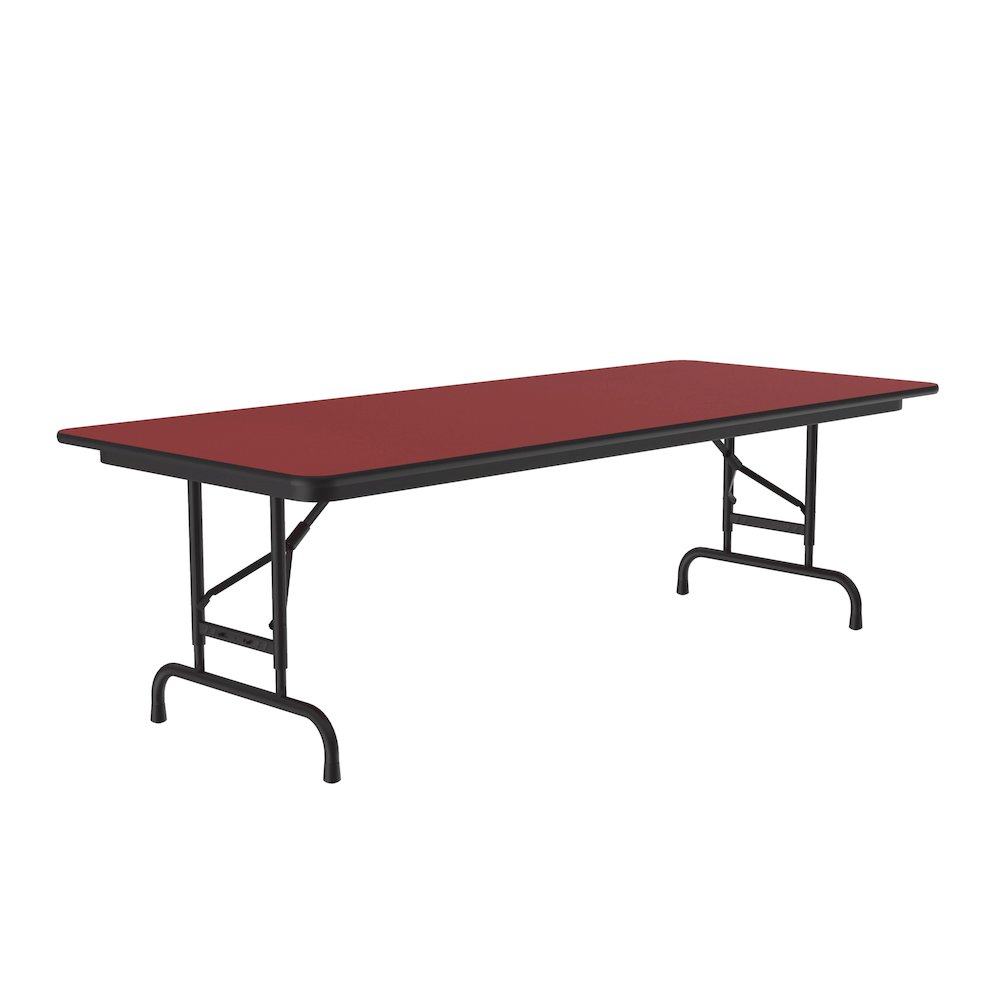 Adjustable Height High Pressure Top Folding Table 30x96". Picture 1