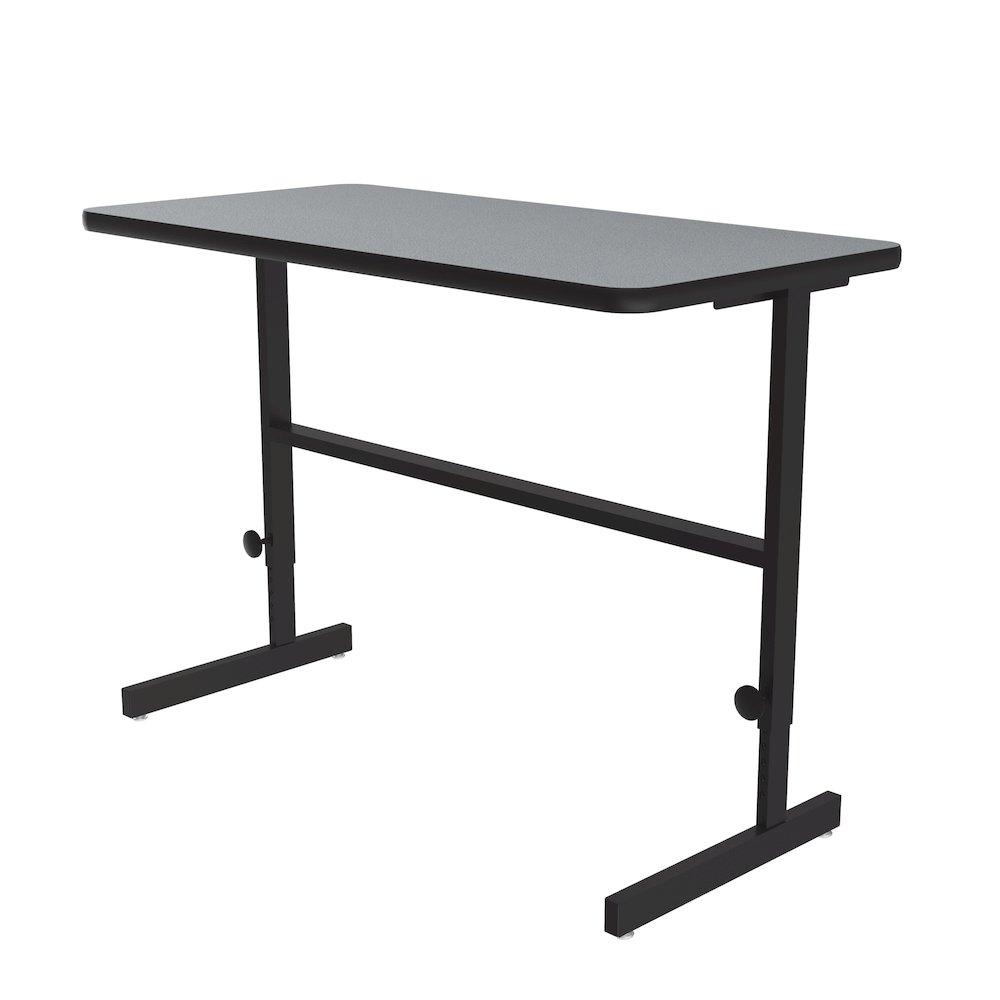 High-Pressure Laminate Top Adjustable Standing  Height Work Station 24x48. Picture 1